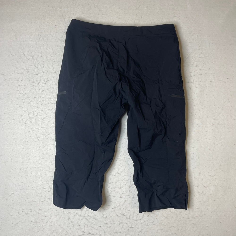 Arcteryx Womens Black Capris Hiking Pants Size 4 Zip Pockets Belted - Picture 4 of 10